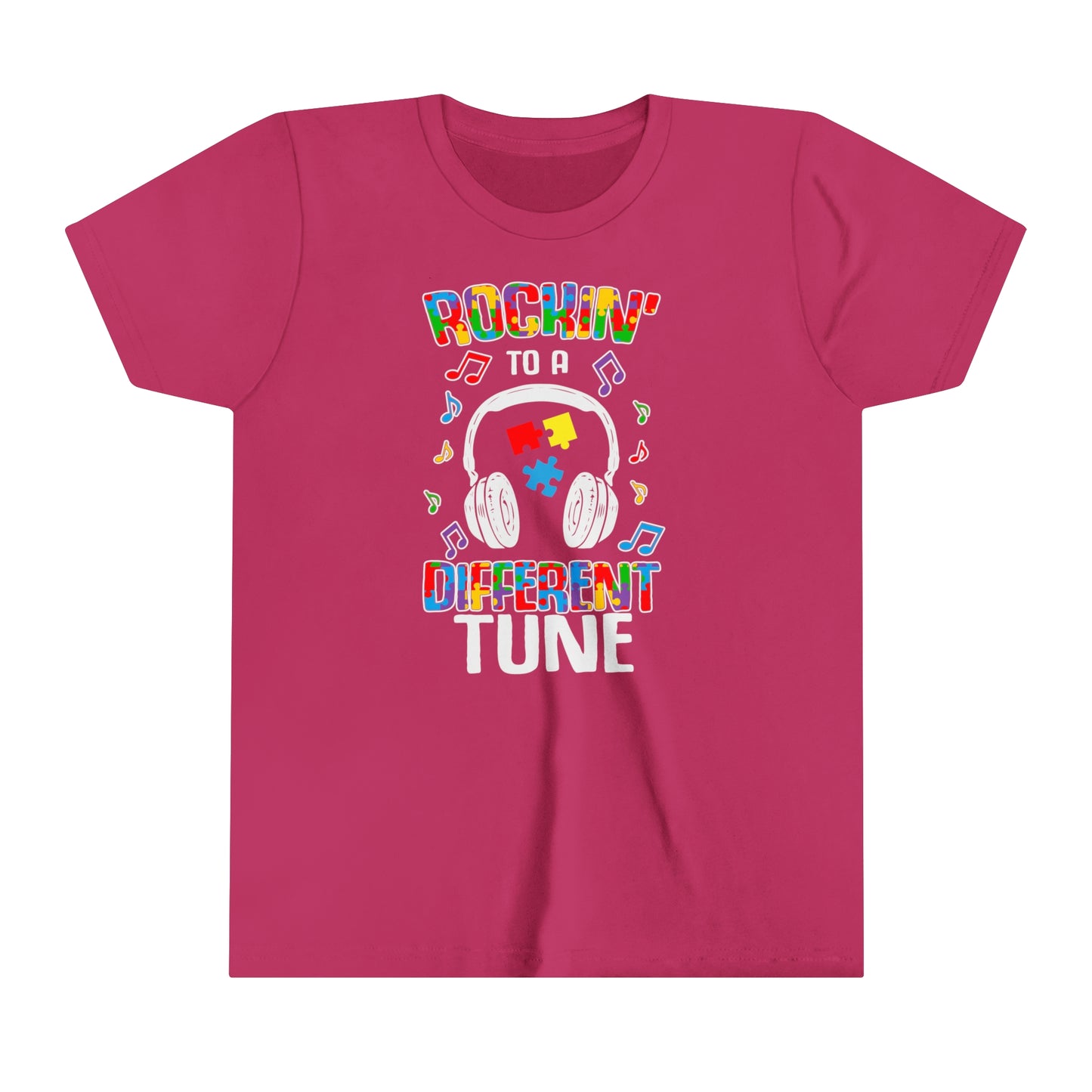 Rockin to a Different Tune Youth Short Sleeve Tee