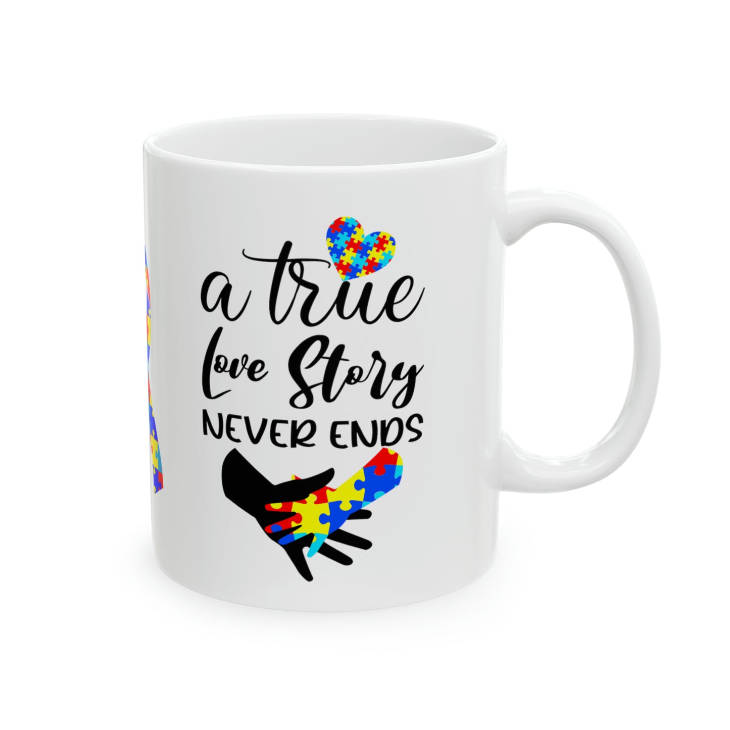 Autism love Ceramic Mug, 11oz