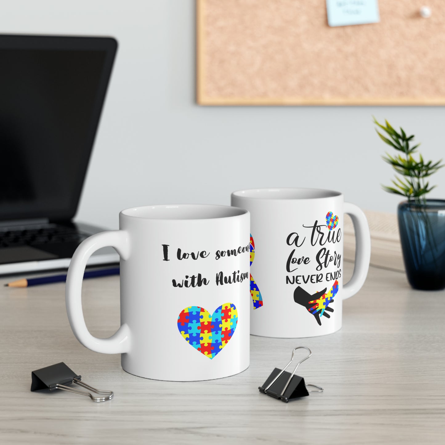 Autism love Ceramic Mug, 11oz