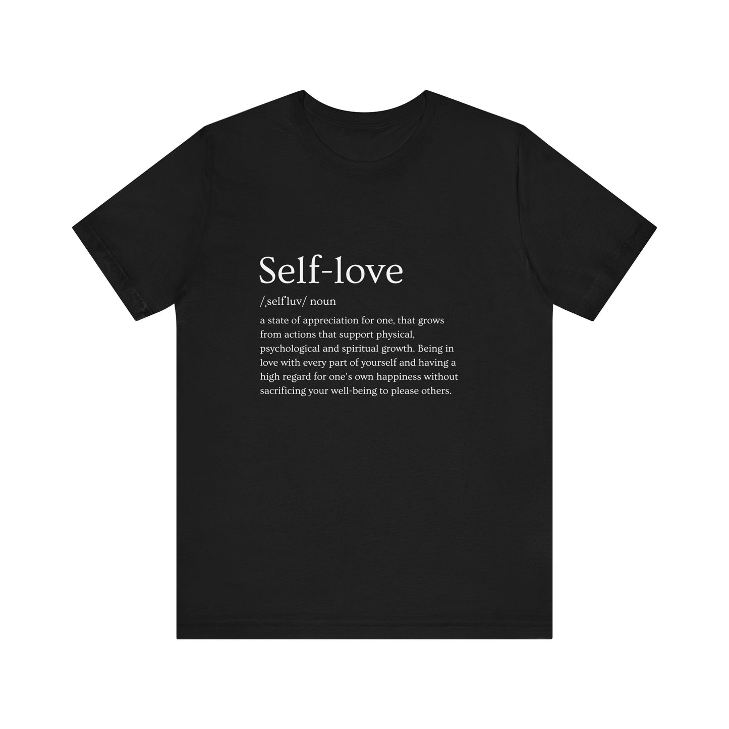 Self love definition short sleeve tee