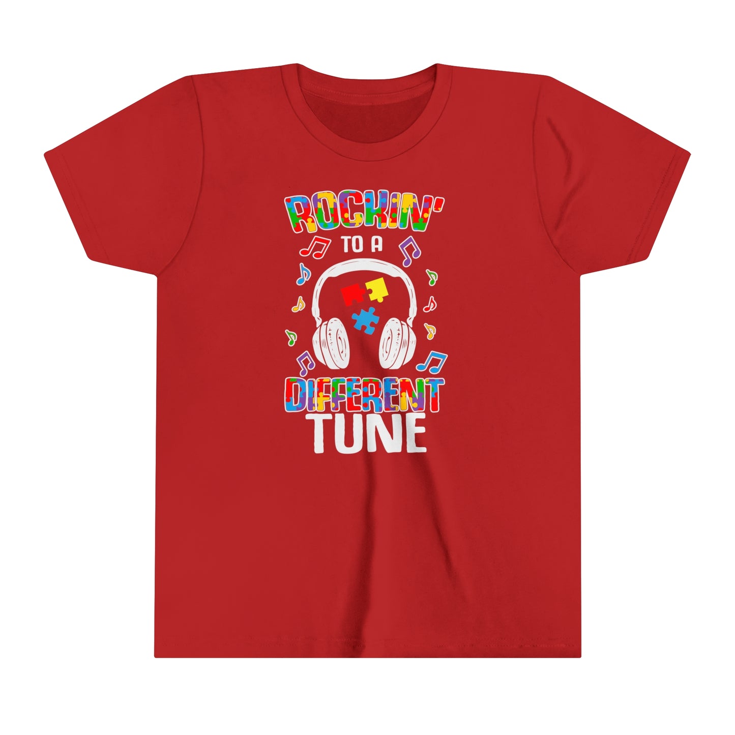 Rockin to a Different Tune Youth Short Sleeve Tee