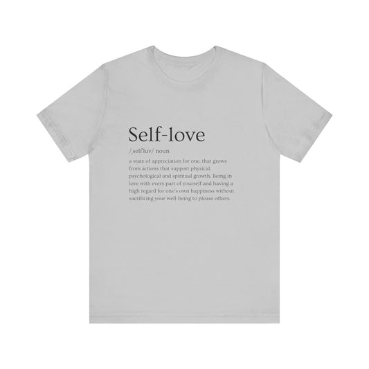 Self love definition short sleeve tee
