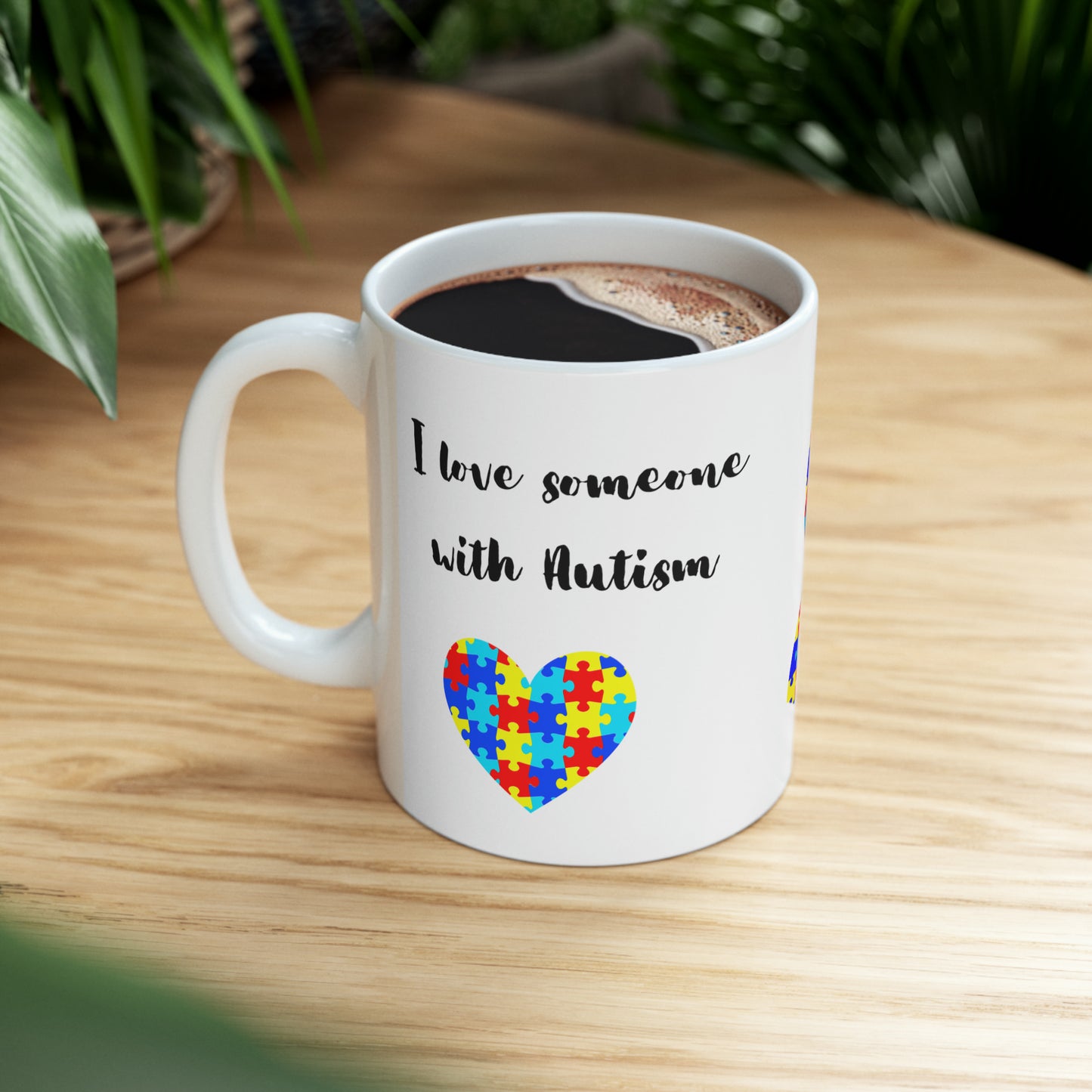 Autism love Ceramic Mug, 11oz