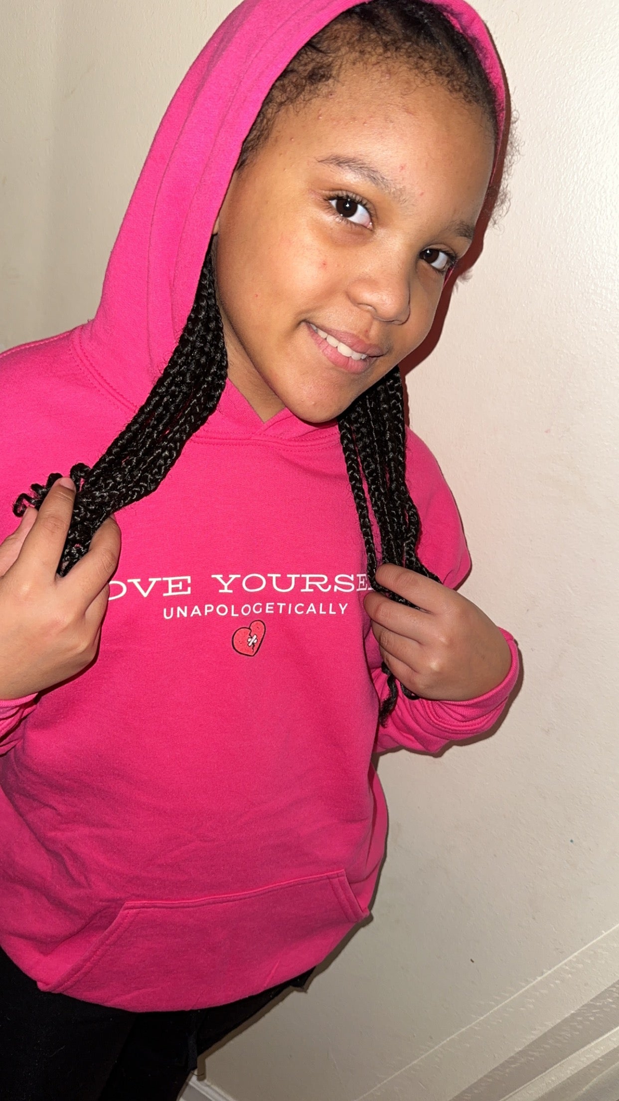 Youth ‘Love Yourself Unapologetically’ Heavy Blend Hooded Sweatshirt